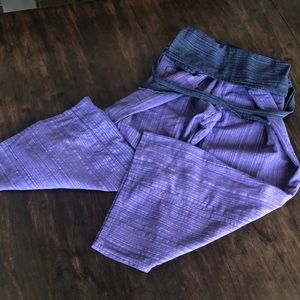 Purple Thai Fisherman Pants